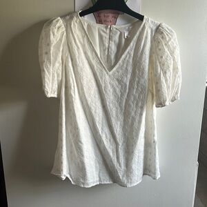Lc Conrad size xs embroidered lace blouse
